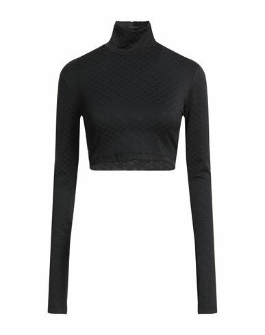 Ambush Woman T-shirt Black Polyester, Elastane Cover