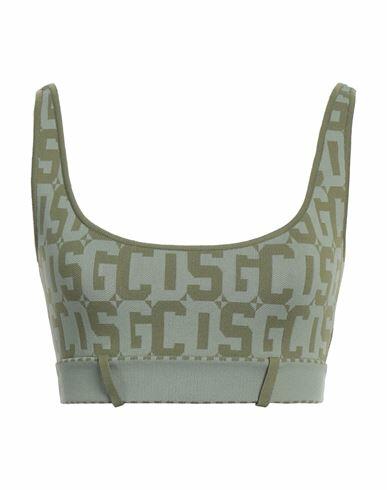 Gcds Woman Top Military green Polyamide Cover