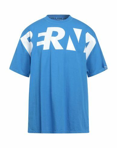 Berna Man T-shirt Azure Organic cotton Cover