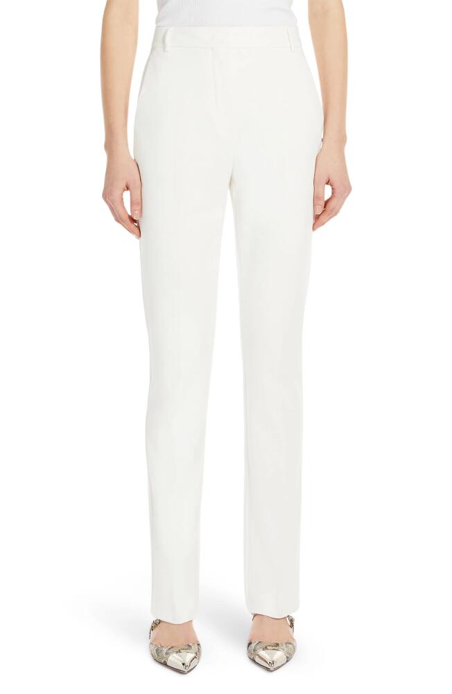 SPORTMAX Cotton Knit Straight Leg Pants in White Cover