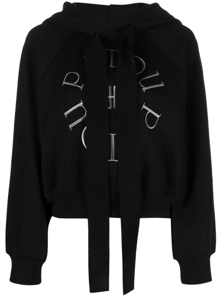 Patou Medallion cotton hoodie - Black Cover