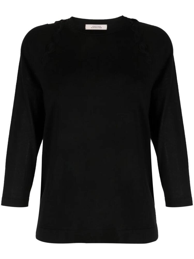 Dorothee Schumacher cut-out knit blouse - Black Cover