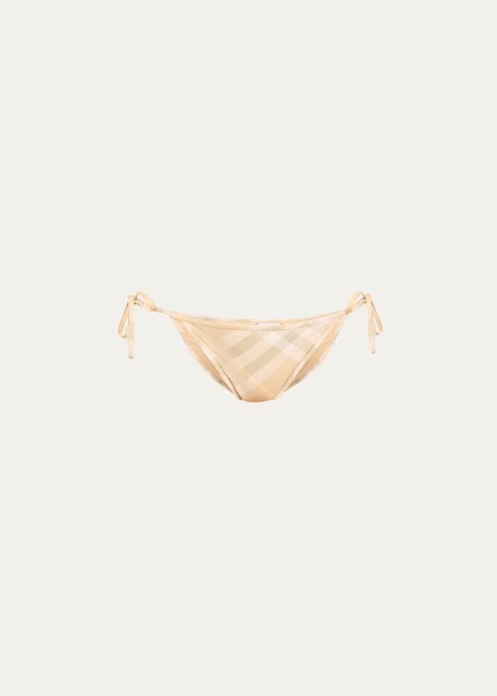 Burberry Signature Check Tie Bikini Bottoms Cover