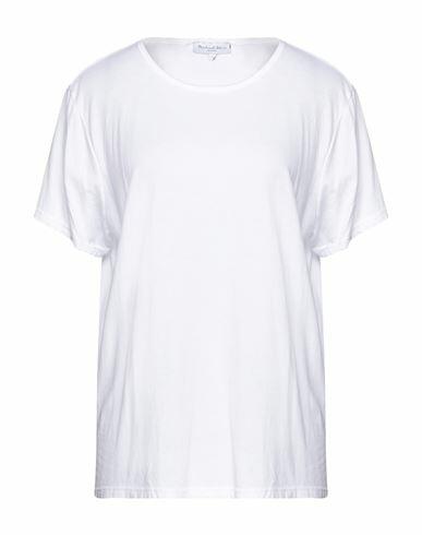 Michael Stars Woman T-shirt White Cotton, Modal Cover