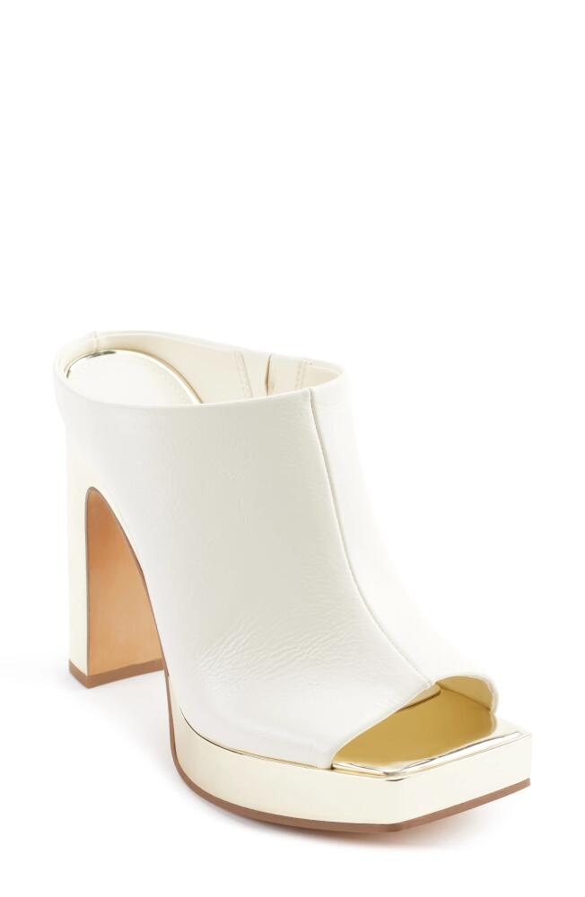 DKNY Monoco Peep Toe Mule in Cream Cover