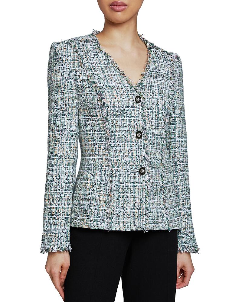 Santorelli Luxury Tweed Fringe Detail Jacket Cover