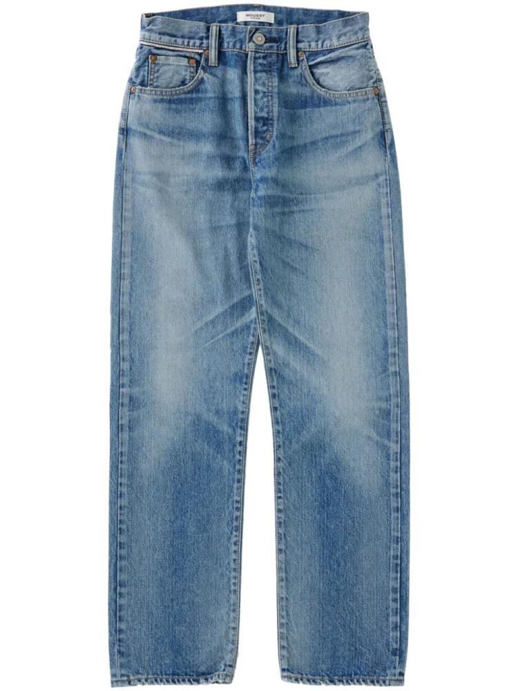 Moussy Vintage Graceland mid-rise straight-leg jeans - Blue Cover