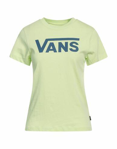 Vans Wm Flying V Crew Tee Woman T-shirt Acid green Cotton Cover