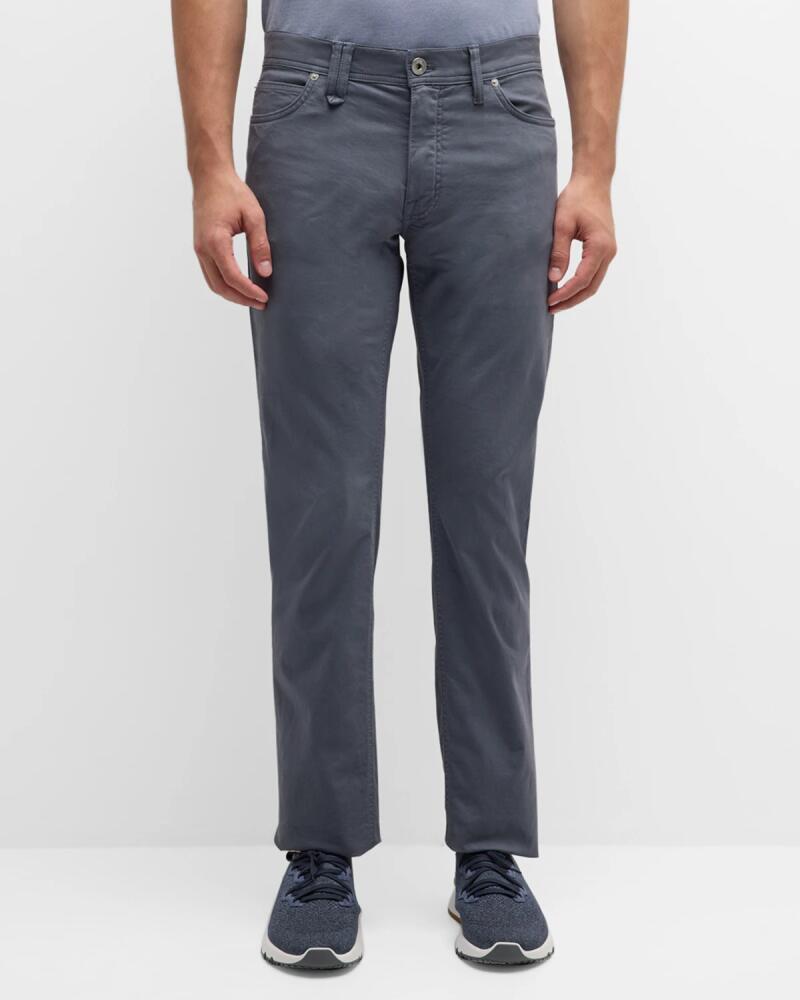 Brioni Men's Cotton-Stretch 5-Pocket Pants Cover