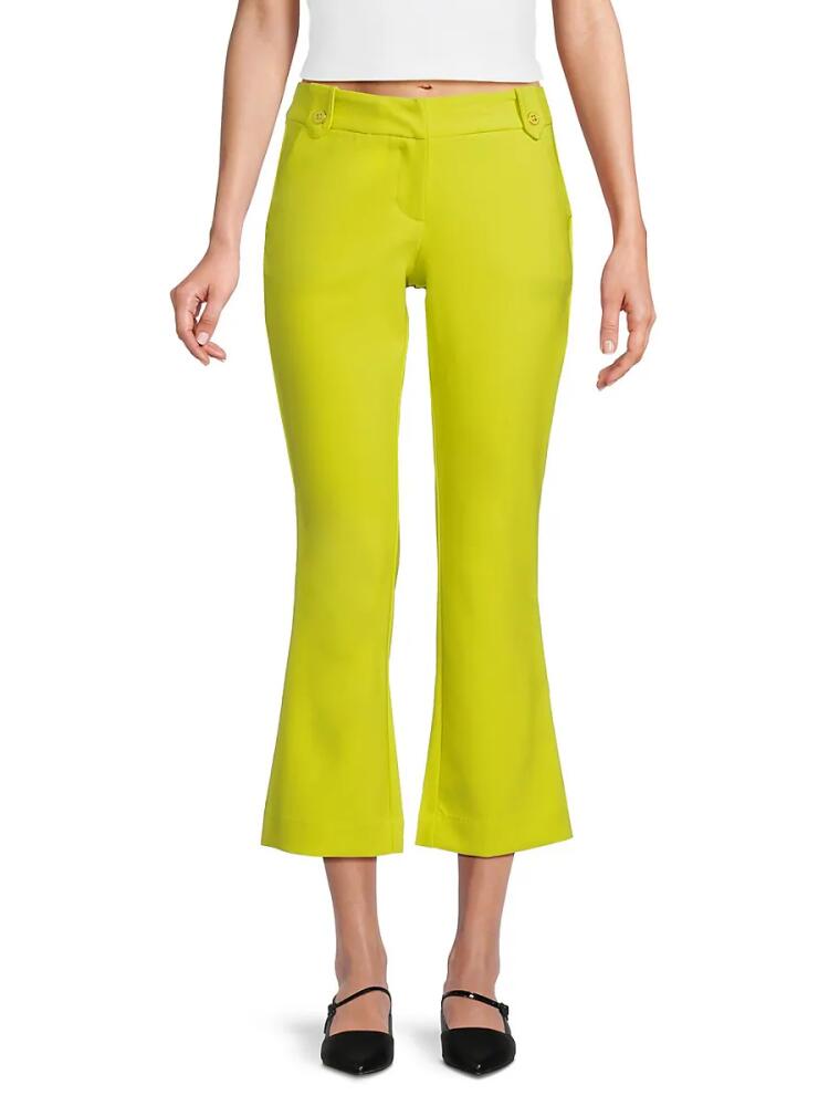 NANETTE nanette lepore Women's Cropped Flare Pants - Citrine Cover