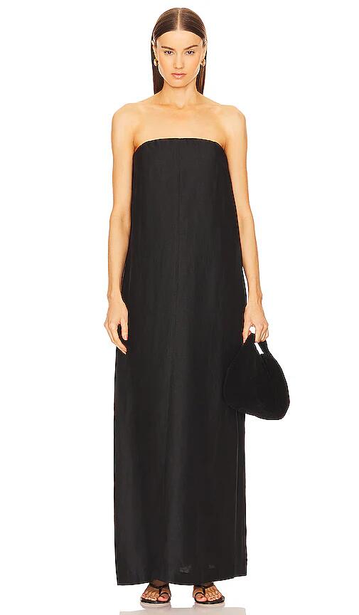 Bondi Born Bormio Strapless Maxi Dress in Black Cover