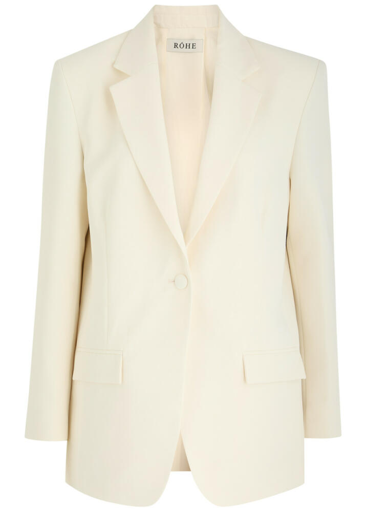 Rohe Split Twill Blazer - Off White Cover