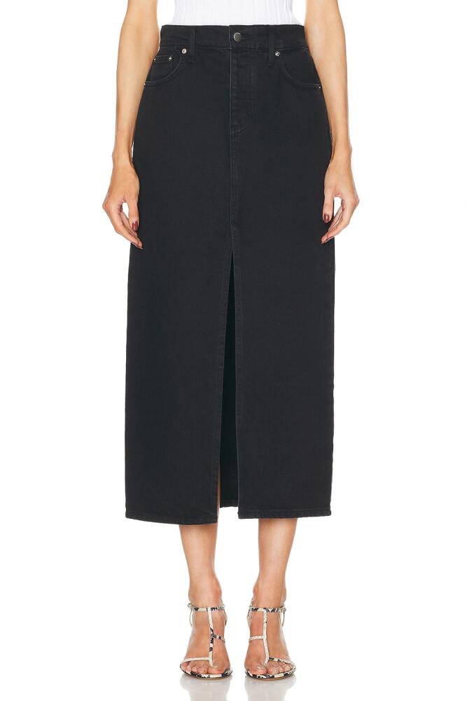 St. Agni Denim Maxi Skirt in Black Cover