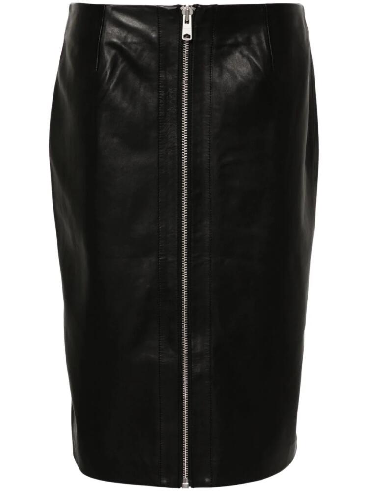 AllSaints Lucille leather pencil skirt - Black Cover