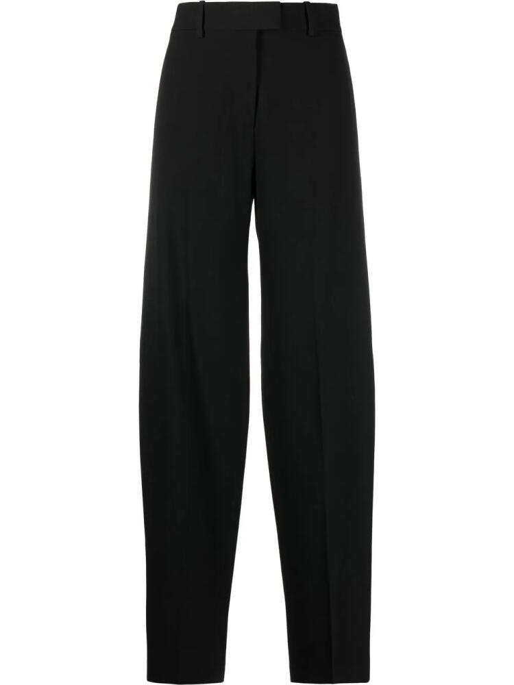 The Attico high-waisted wide-leg trousers - Black Cover