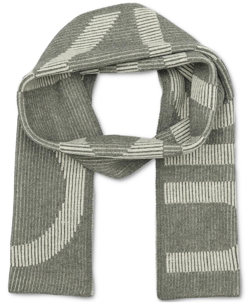 Calvin Klein Men's Plaited Logo Scarf - Medium Grey Cover