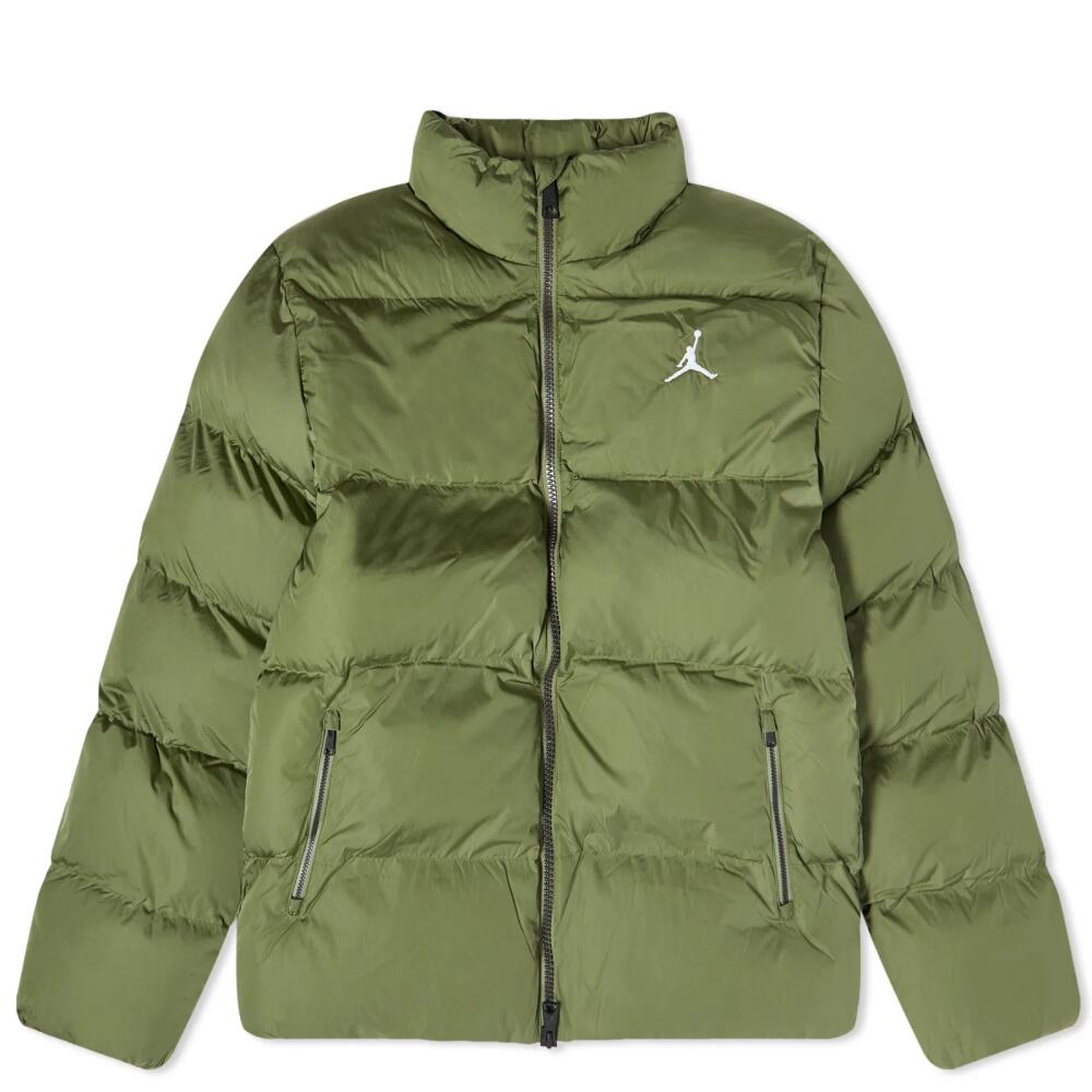 Air Jordan Men's Essential Puffer Jacket in Sky J/Light Olive/White Cover