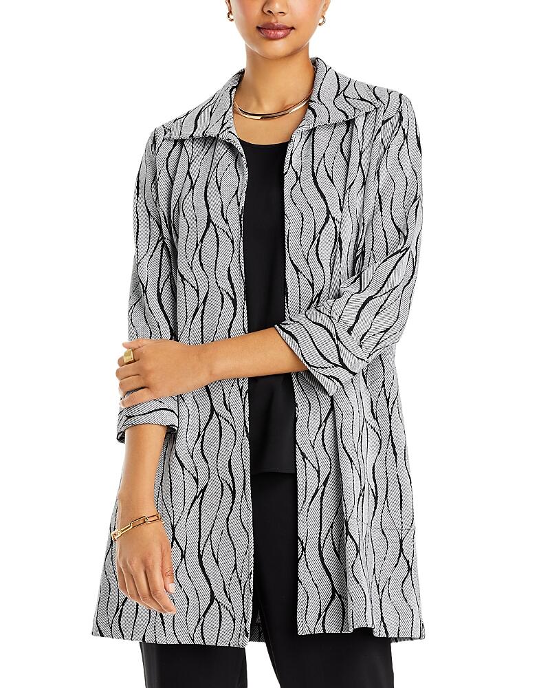 Caroline Rose Wave Knit Easy Topper Jacket Cover