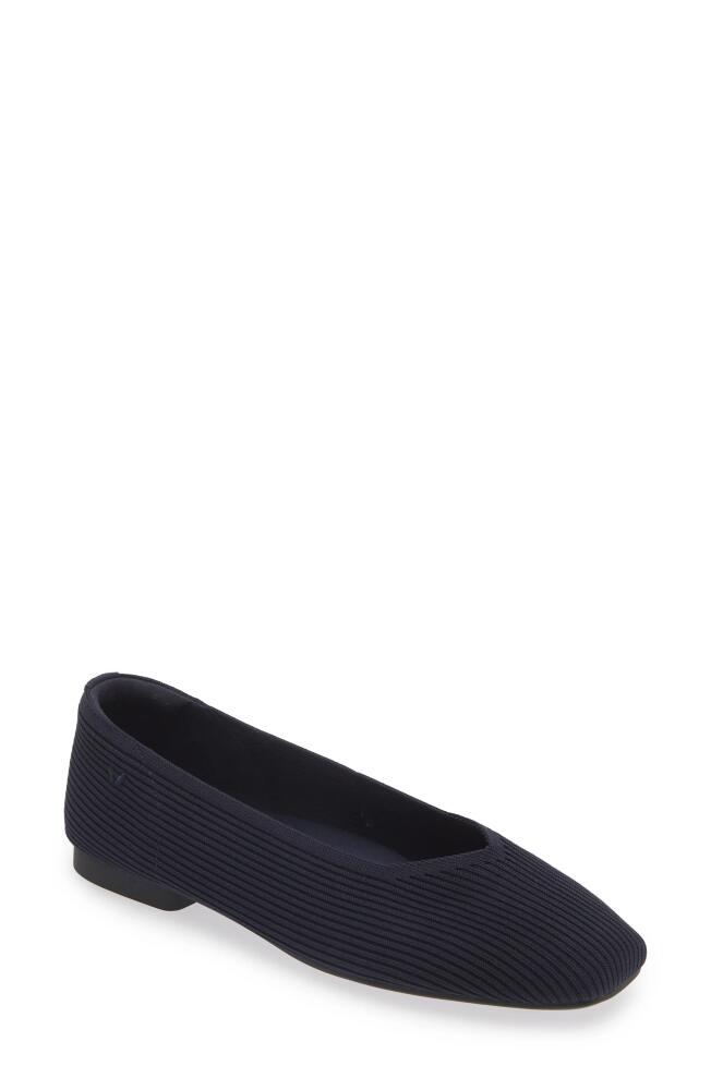 VIVAIA Margot 2.0 Square Toe Flat in Navy Cover