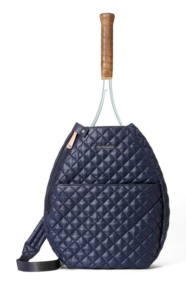 MZ Wallace Metro Diamond Quilted Racquet Sling Bag in Dawn Cover