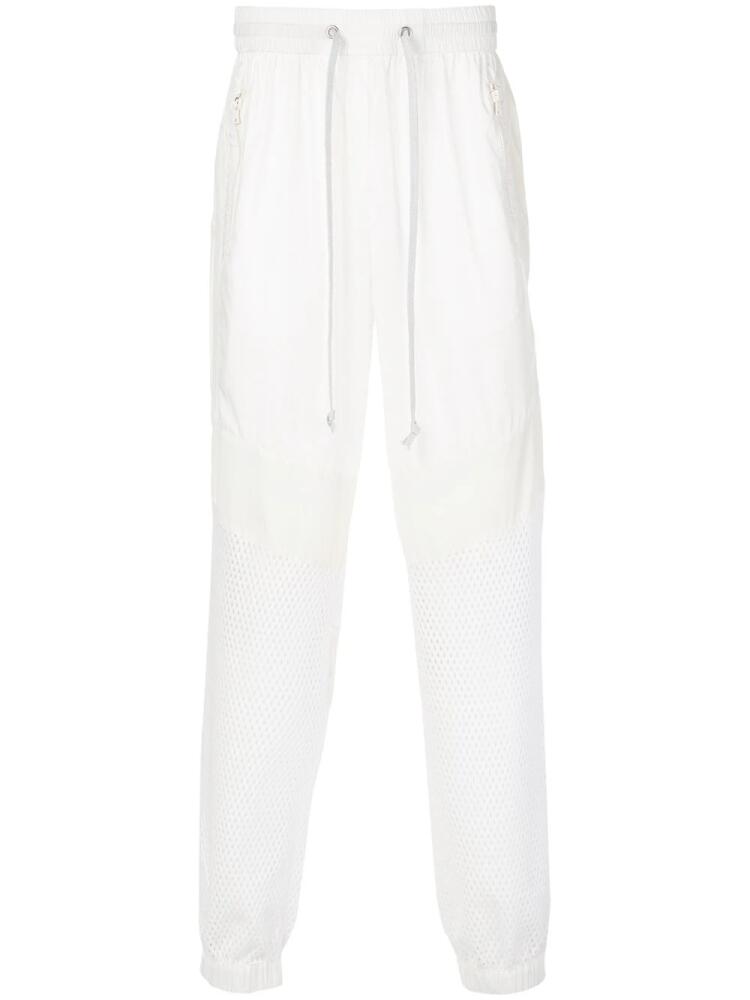 God's Masterful Children mesh panel track pants - White Cover