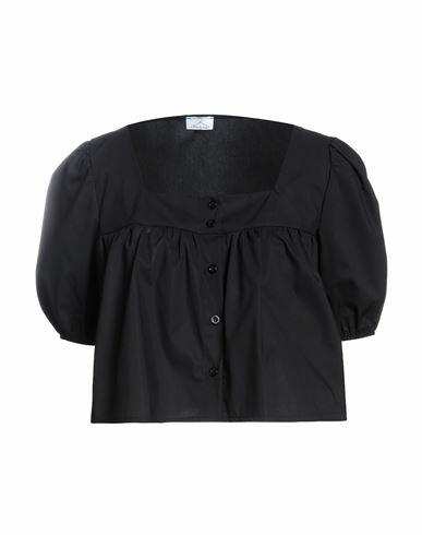 Berna Woman Shirt Black Cotton, Polyamide, Elastane Cover