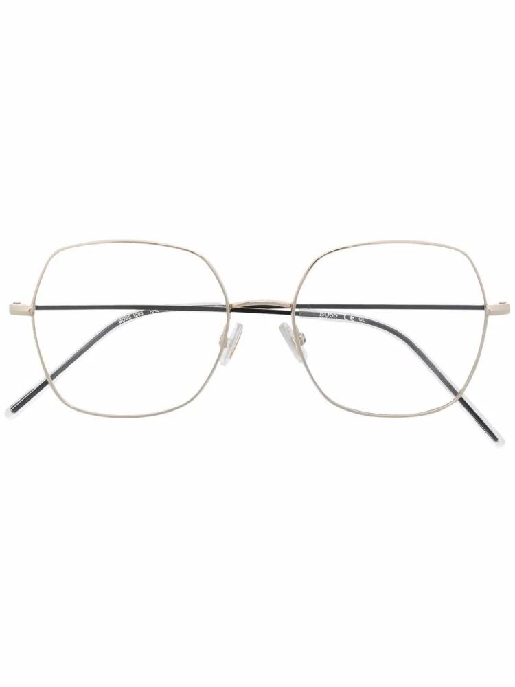 BOSS round-frame glasses - Gold Cover