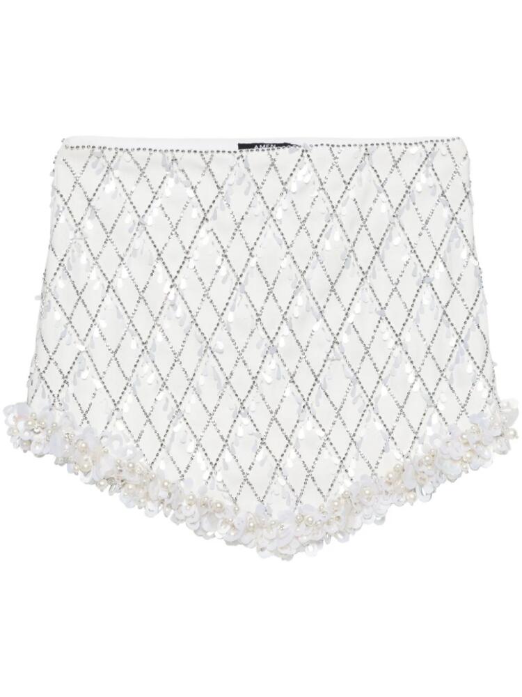 Amen bead embellished mini skirt - White Cover