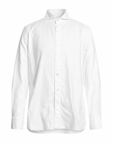 Finamore 1925 Man Shirt White Size 17 ½ Cotton Cover