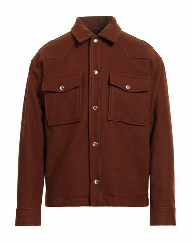 The Kooples Man Jacket Brown Wool, Polyamide Cover