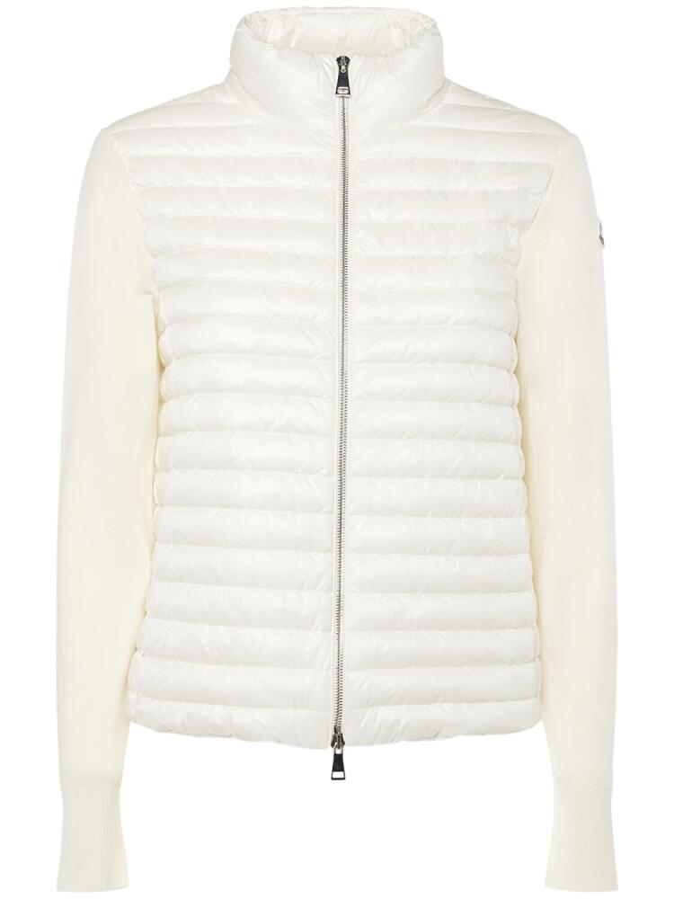 MONCLER Padded Nylon Zip-up Down Cardigan Cover