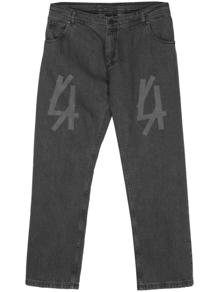 44 LABEL GROUP Skyscraper straight-leg jeans - Grey Cover