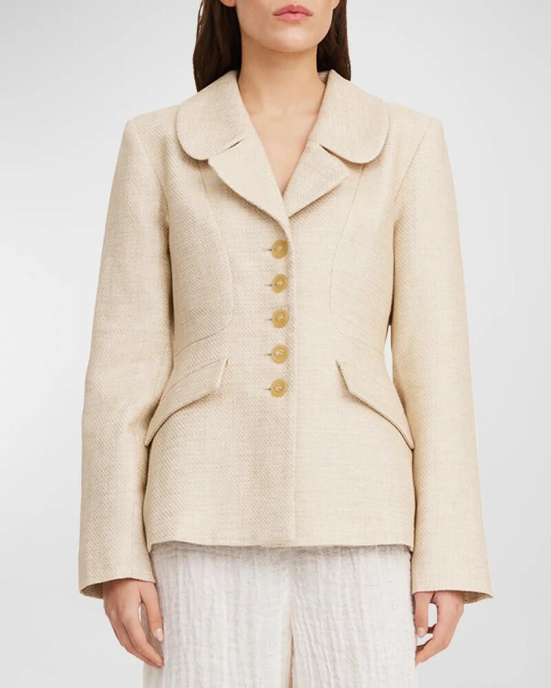 By Malene Birger Adrienna Single-Breasted Twill Jacket Cover