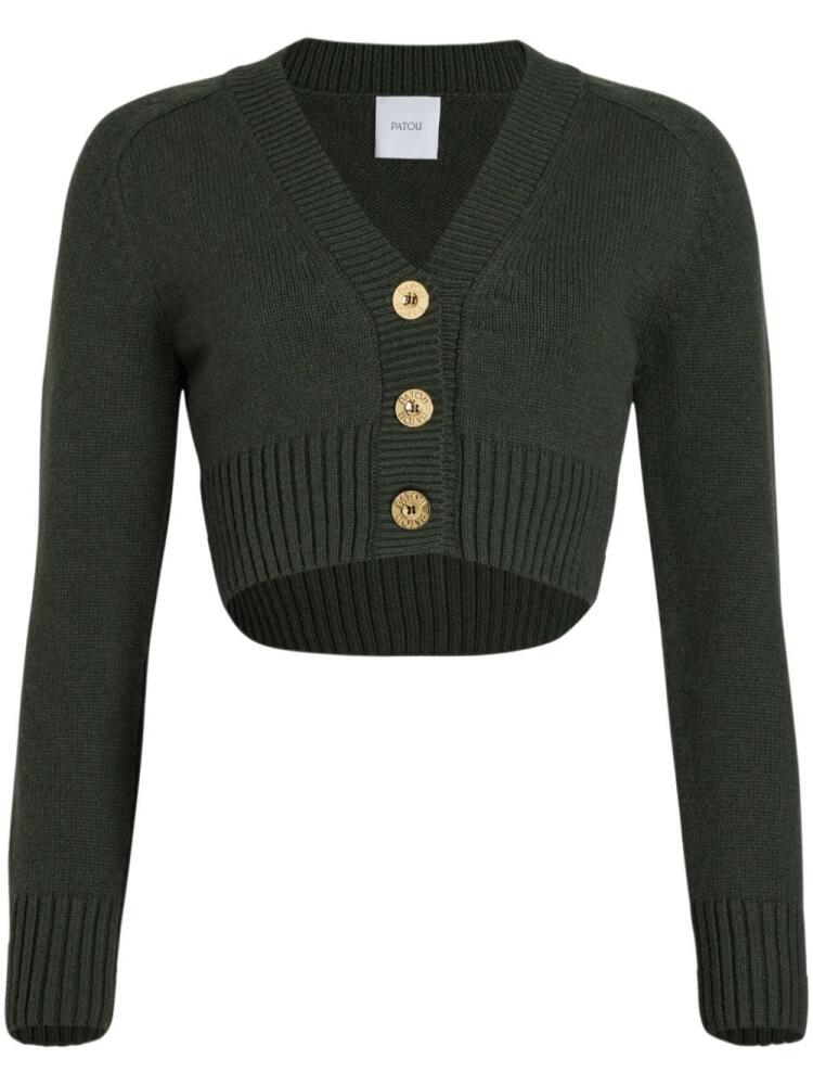 Patou cropped cardigan - Green Cover