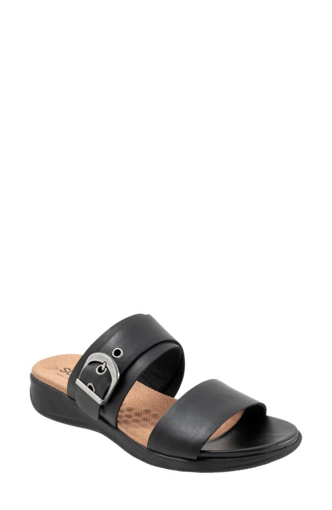 SoftWalk Toki Slide Sandal in Black Cover