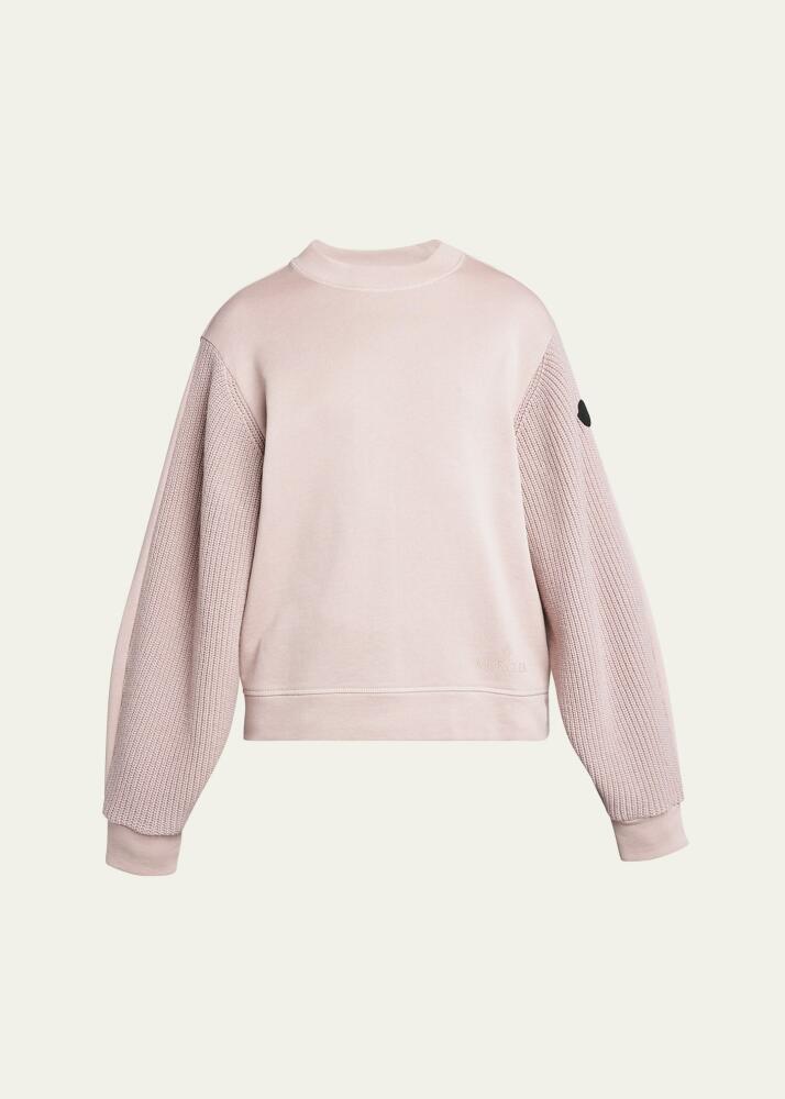 Moncler Knit Sleeve Crewneck Sweatshirt Cover