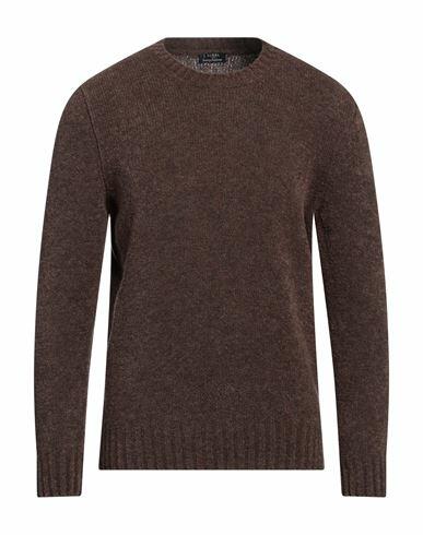 Barba Napoli Man Sweater Brown Virgin Wool, Polyamide Cover