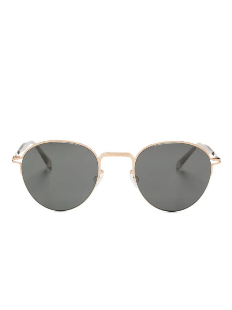 Mykita Tate half-rim sunglasses - Gold Cover