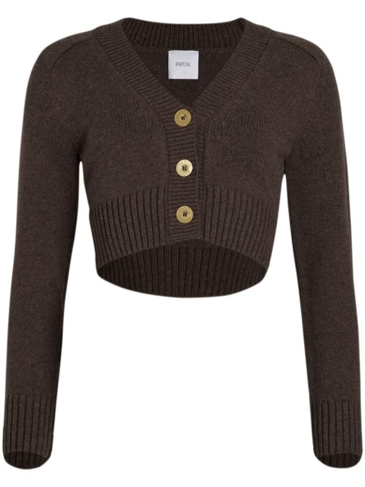 Patou cropped cardigan - Brown Cover