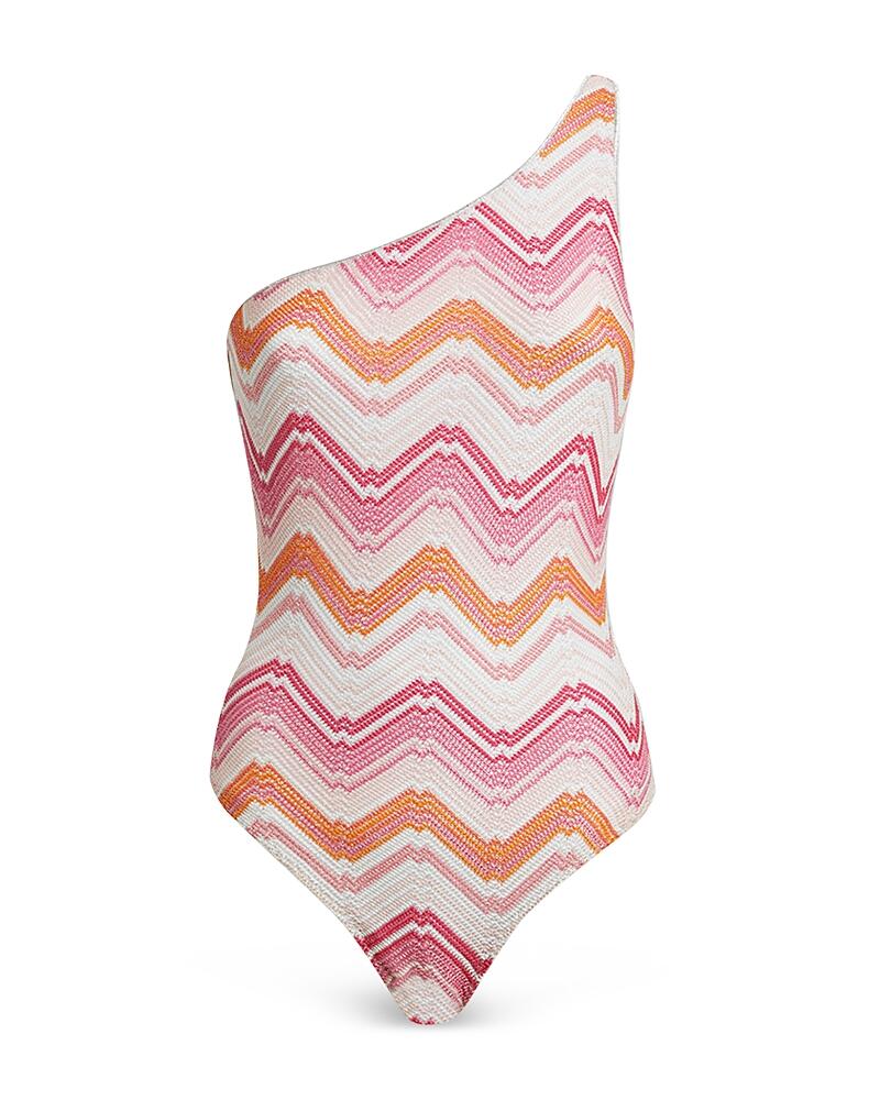 Missoni One Shoulder One Piece Swimsuit Cover