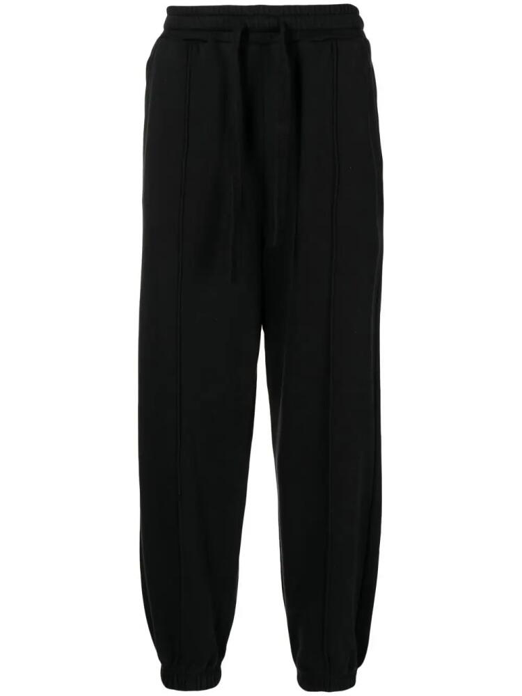 FIVE CM pintuck drawstring track pants - Black Cover