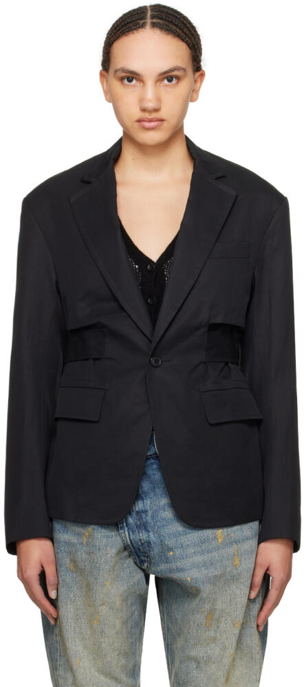 R13 Black Oversized Blazer Cover