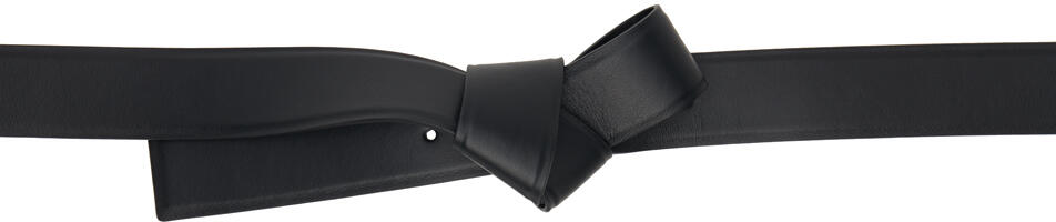 Acne Studios Black Musubi Leather Belt Cover