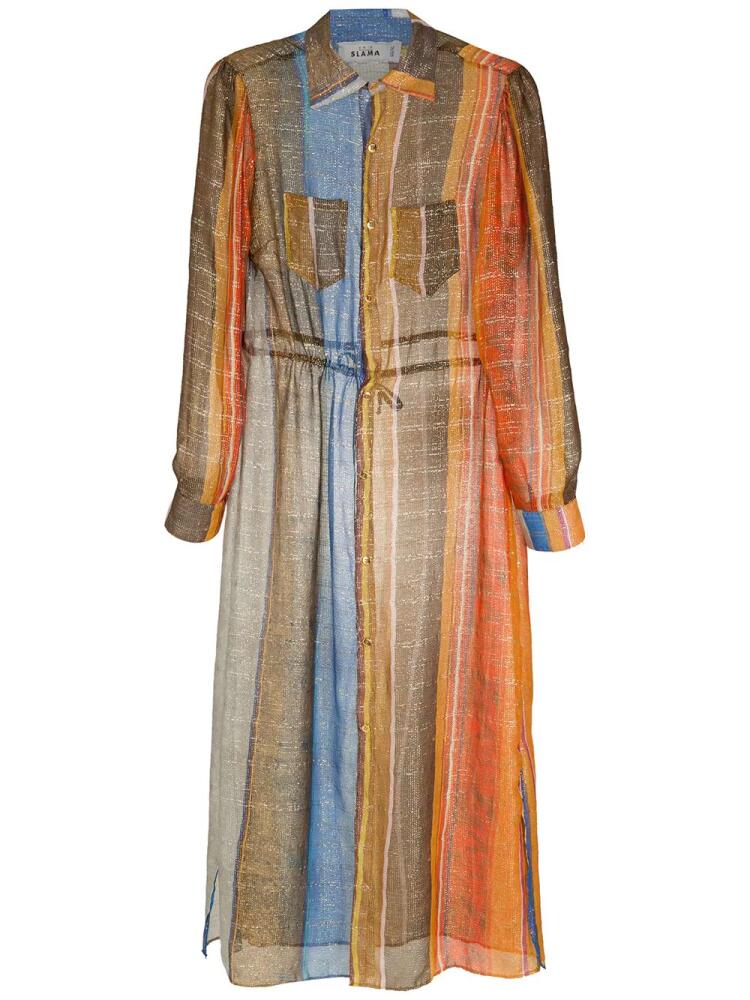 Amir Slama Silk shirt dress - Multicolour Cover