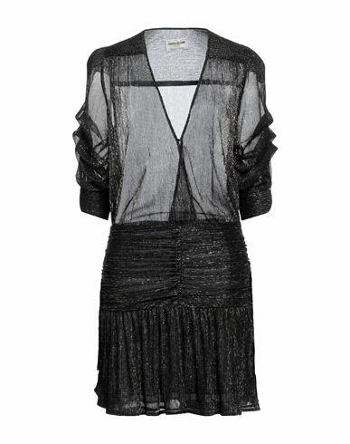 Zadig & voltaire Woman Mini dress Black Polyester, Metallic fiber Cover