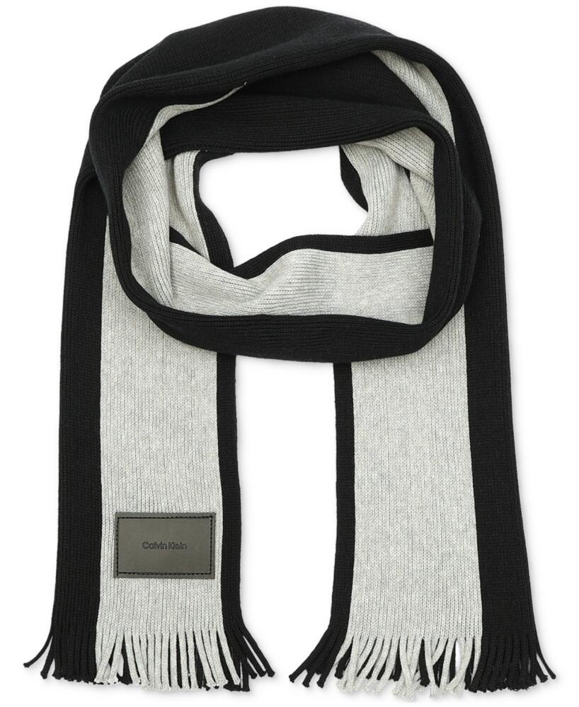 Calvin Klein Men's Raschel Scarf - Black Cover