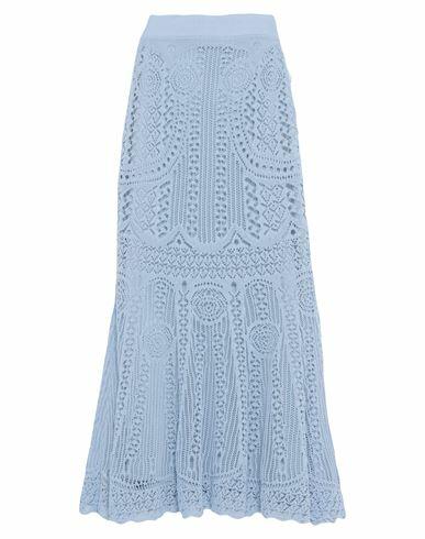 Alexander Mcqueen Woman Maxi skirt Sky blue Cotton, Polyamide, Elastane Cover