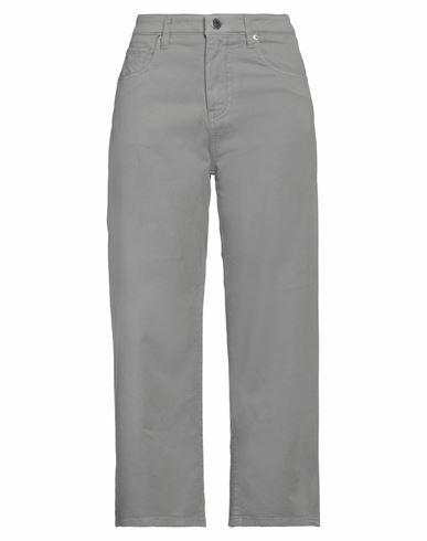 Fedeli Woman Pants Grey Cotton, Cashmere, Elastane Cover