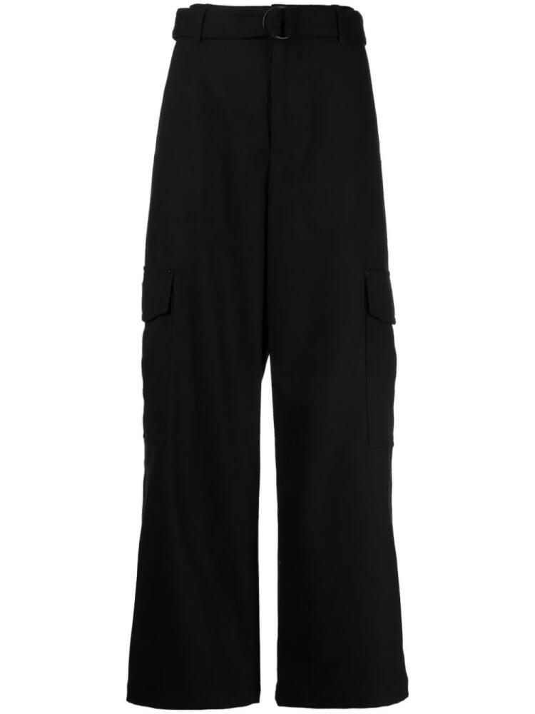 STUDIO TOMBOY belted cargo high-waisted trousers - Black Cover