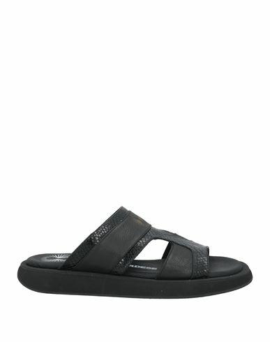 Bruno Bordese Man Sandals Black Leather Cover